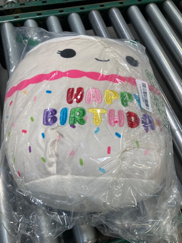 Photo 1 of Squishmallows Original 14-Inch Lyla Vanilla Birthday Cake with Rainbow Sprinkles Embroidery - Official Jazwares Large Plush
