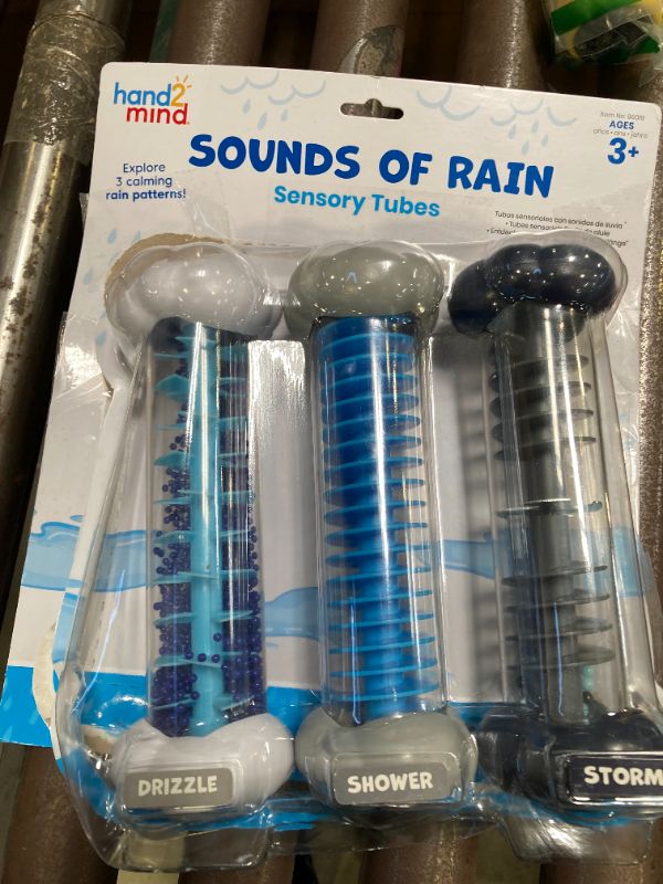 Photo 1 of hand2mind Calming Sounds Sensory Tubes, Rain Sound Fidget Tubes, Rainstick Instrument, Toddler Sensory Toys, Calm Down Corner Supplies, Science Classroom Weather Toys, Play Therapy Activities