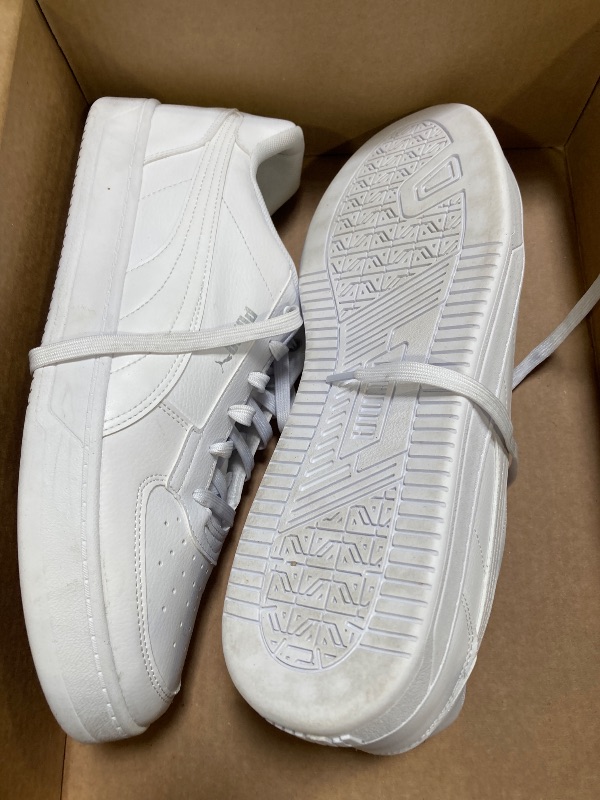 Photo 1 of PUMA Men's Caven 2.0 Sneaker White Silver, 14