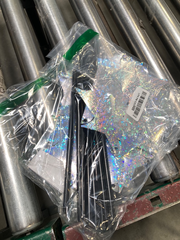 Photo 1 of Hausse 10 Pack Reflective Pinwheels with Stakes (Assembly Required), Extra Sparkly Pin Wheel for Garden Decor, Bird Repellent Devices Deterrent to Scare Birds Away from Yard Patio Farm