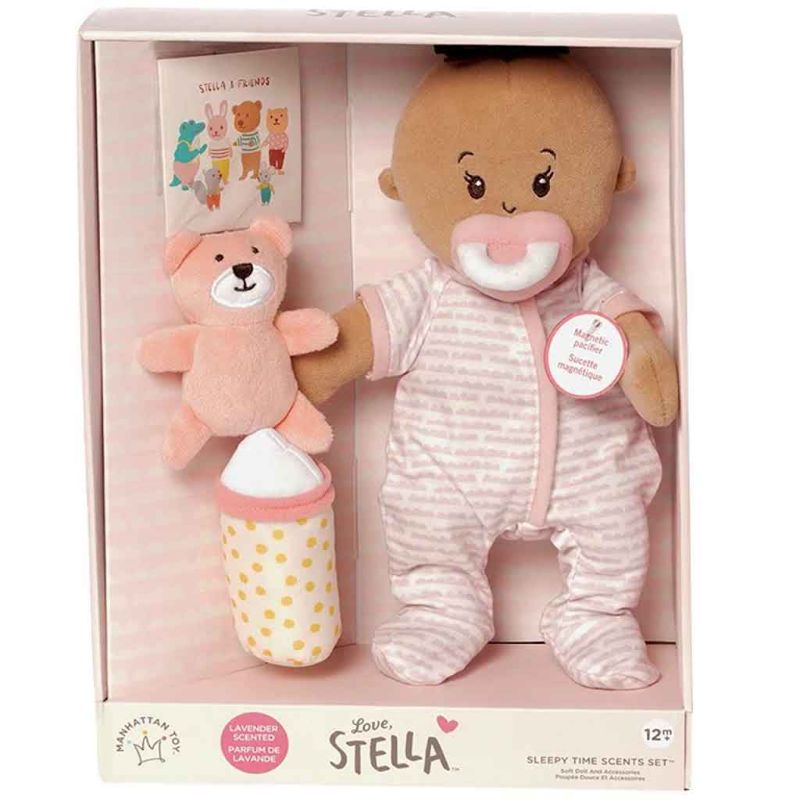 Photo 1 of Manhattan Toy Wee Baby Stella Beige Sleepy Times Scent 12" Soft Baby Doll Set
