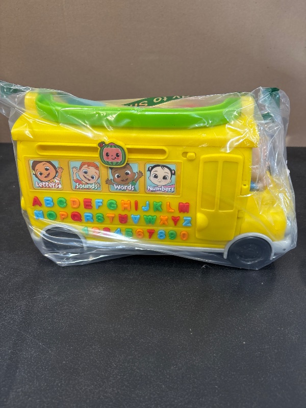 Photo 1 of CoComelon Musical Learning Bus, Number and Letter Recognition, Phonetics, Yellow School Bus Toy Plays ABCs and Wheels on the Bus, Officially Licensed Kids Toys for Ages 18 Month by Just Play