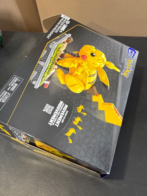 Photo 1 of MEGA Pokemon Figure Building Toy for Adults, Motion Pikachu Collectible with Mechanized Movement