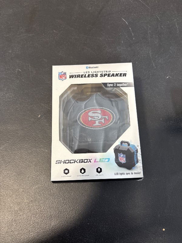 Photo 1 of SOAR NFL Shockbox LED Wireless Bluetooth Speaker, San Francisco 49ers