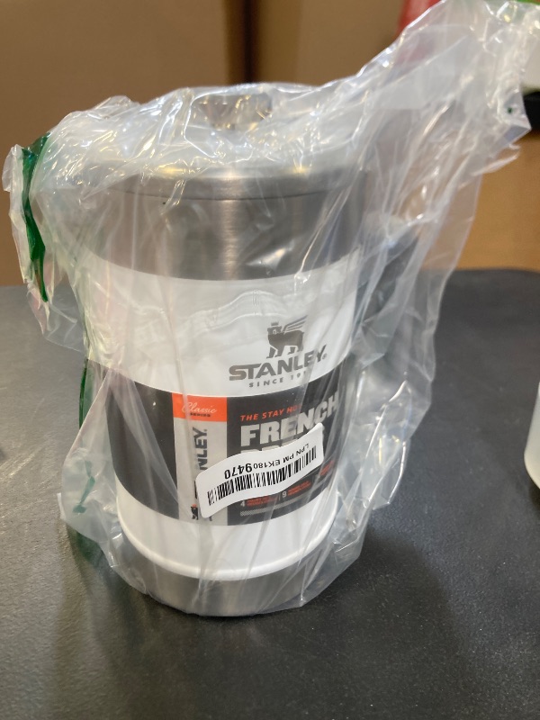 Photo 1 of Stanley Classic Stay-Hot French Press Coffee Maker 48 oz | 5 Minute Brew, 4 Hours Hot | Mesh Filter for Coffee Grounds | Insulated Stainless Steel French Press | BPA-Free | Polar
