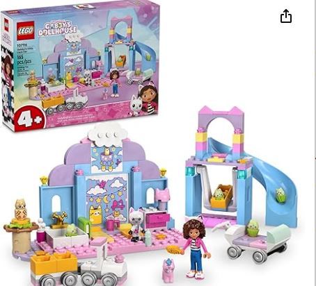 Photo 1 of LEGO Gabby’s Dollhouse Gabby’s Kitty Care Ear Animal Playset for Kids, Pet Pretend-Play Entertainment Toy with a Pink Car, Slide, and Figures, Cat Toy Gift for Girls and Boys Ages 4 and Up, 10796
