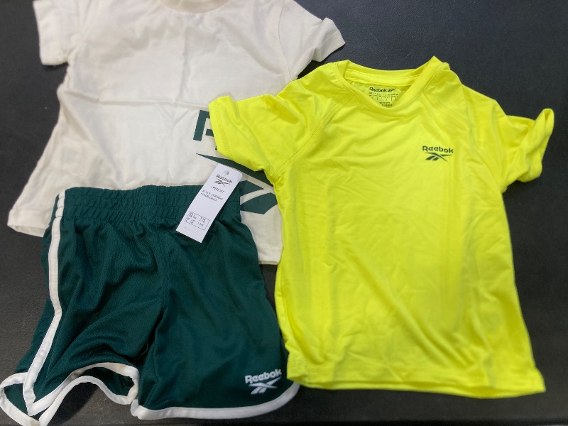 Photo 1 of Reebok Toddler Boys Short Set - 3 Piece Summer Outfit with 2 T-Shirts & Shorts - Activewear Clothes for Toddler & Little Boys- SIZE 4T
