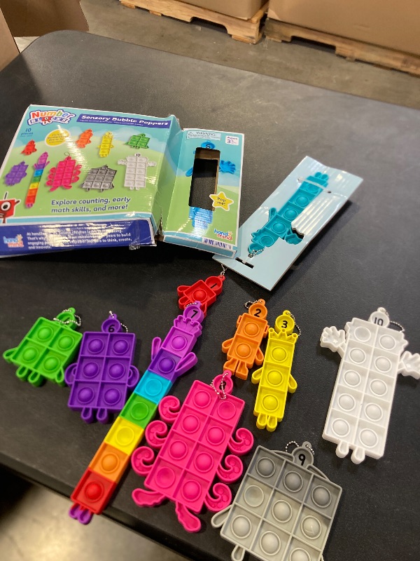 Photo 1 of hand2mind Numberblocks Sensory Bubble Poppers, Push Pop Fidget Toys, Keychains for Kids, Counting Math Manipulatives, Fine Motor Tools, Calm Down Corner Supplies, Preschool Toys for Classroom