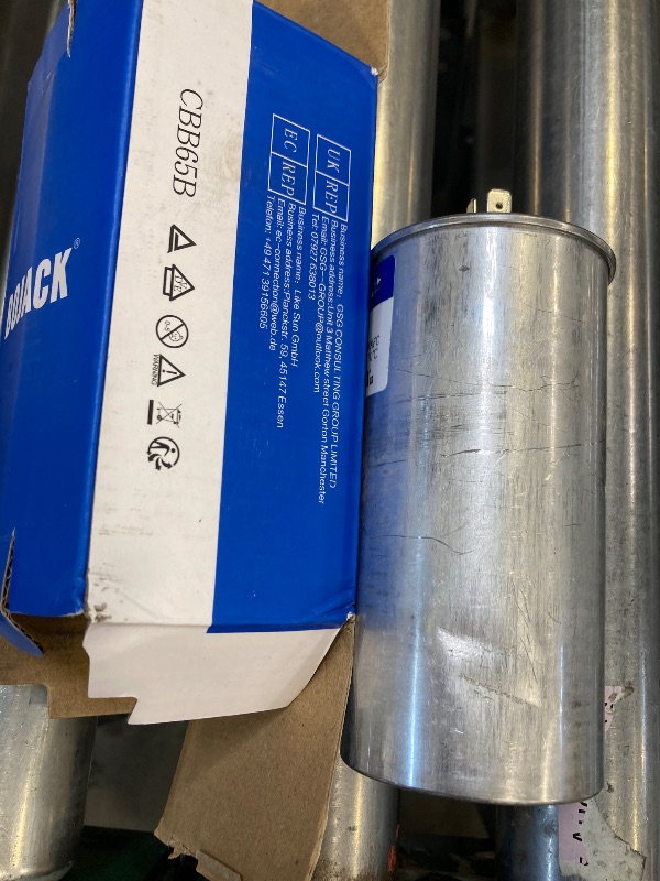 Photo 1 of BOJACK 80+10 uF 80/10 MFD ±6% 370V/440VAC CBB65B Dual Run Circular Start Capacitor for AC Motor Run or Fan Start or Condenser Straight