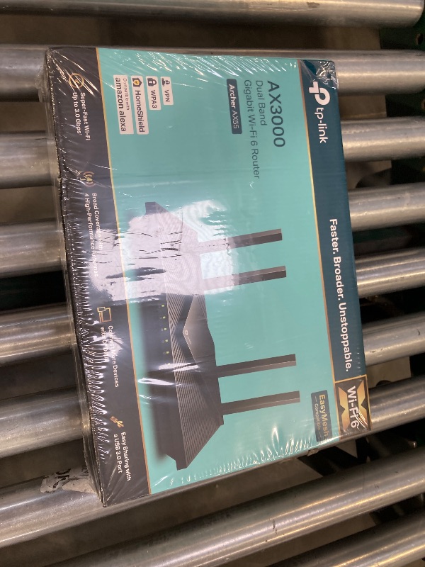 Photo 1 of TP-Link Dual-Band AX3000 Wi-Fi 6 Router Archer AX55 | Wireless Gigabit Internet Router for Home | EasyMesh Compatible | VPN Clients & Server | HomeShield, OFDMA, MU-MIMO | USB 3.0 | Secure by Design