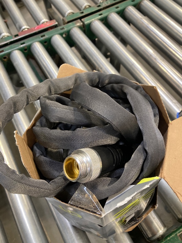 Photo 1 of Zero-G 5/8 in. D X 50 ft. L Black Aluminum Garden Hose