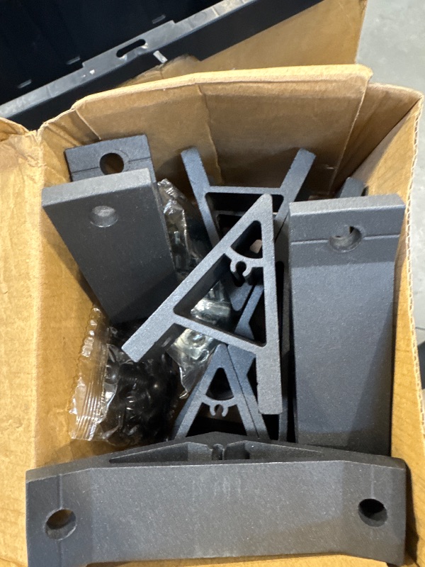 Photo 1 of Seekliny 12pcs 4040 45/135 Degree Angle Corner Bracket 4040 Extrusion Hardware T-Slot V-Slot Accessories with Screws and Nuts for 4040 Aluminum Extrusion Connector 3D Printer Accessories Black