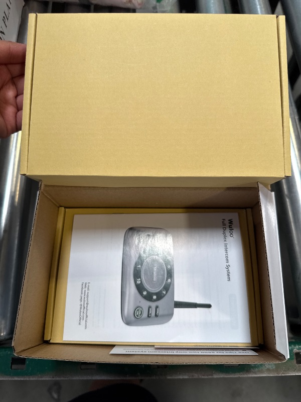 Photo 1 of Hands-Free Intercoms Wireless for Home Business, Wuloo Upgrade Two Way Audio Intercom System for Elderly, Full Duplex Room to Room Intercom with 5280 ft Range Clear Sound Anti-Interference, Pack of 2