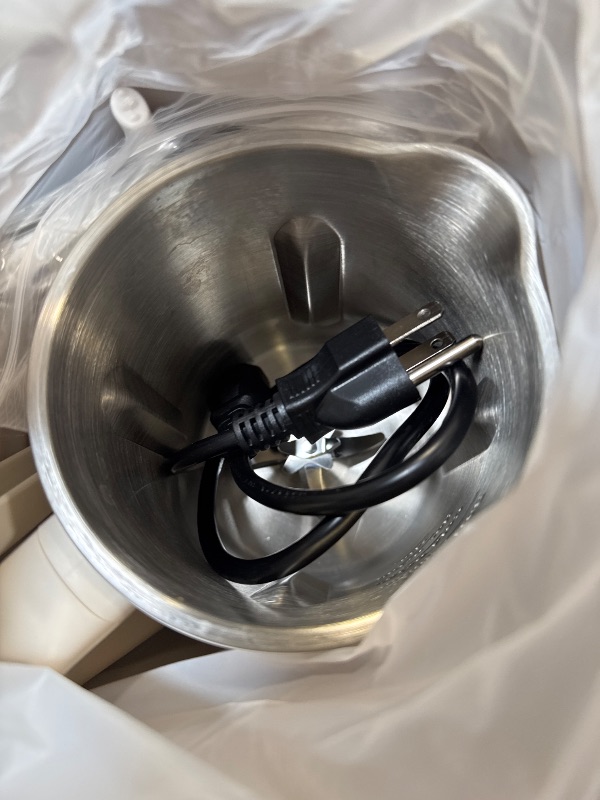 Photo 1 of Upgraded 20OZ Nut Milk Maker Machine - Multi-Functional Automatic Almond with 10 Blades, Plant-Based, Oat, Soy, and Dairy Free Beverages 12 Hours Timer/Auto-clean/Room Temp/Keep Warm/Boil, White