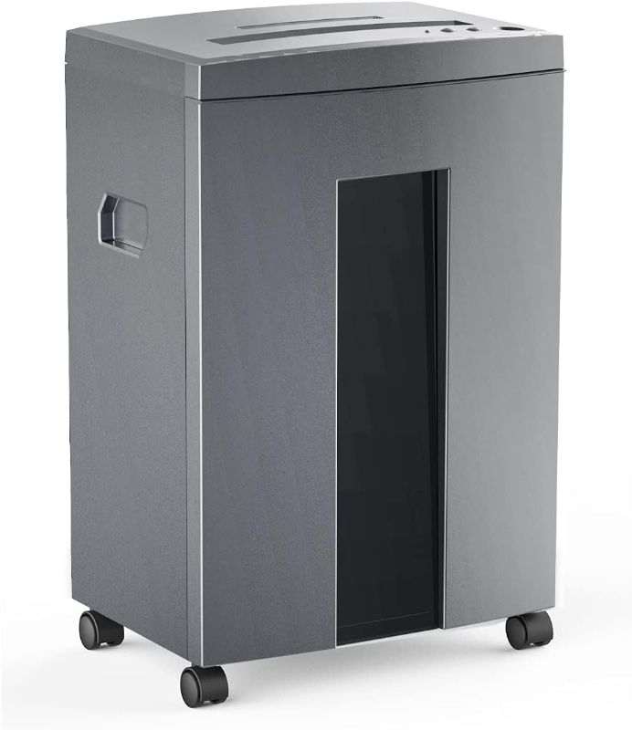 Photo 1 of WOLVERINE 18-Sheet Shredders for Home Office Heavy Duty P-4 Security Level Crosscut Paper Shredder Paper/CD/Card Ultra Quiet Paper Shredder for Home with 6 Gallons Pullout Waste Bin SD9113(Grey ETL)