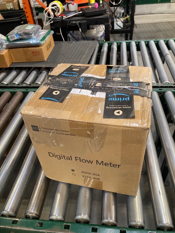 Photo 1 of XZT 6000PSI 100 GPM Inline Digital Hydraulic Flow Meter,Hydraulic Pressure Test kit, Flow Test for Excavator, Pump,Cylinder,Hydraulic Valve,Motor (400L / 100Gallon)