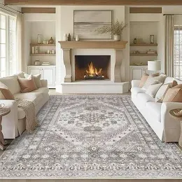 Photo 1 of zesthome 9x12 Area Rugs,Stain Resistant Washable Rug,Ultra-Thin Rugs for Living Room,Bedroom,Non-Slip Backing Home Decor Large Area Rug