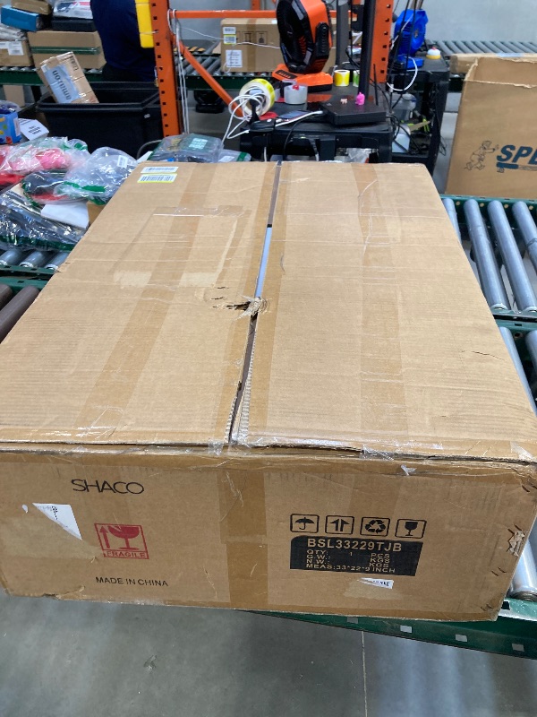Photo 1 of SHACO 33x22 Black Drop In Kitchen Sink, 33 Inch Large Top Mount Gunmetal Black Farmhouse Sink, Single Bowl Basin 16 Gauge SUS304 Stainless Steel Wet Bar Prep Sink