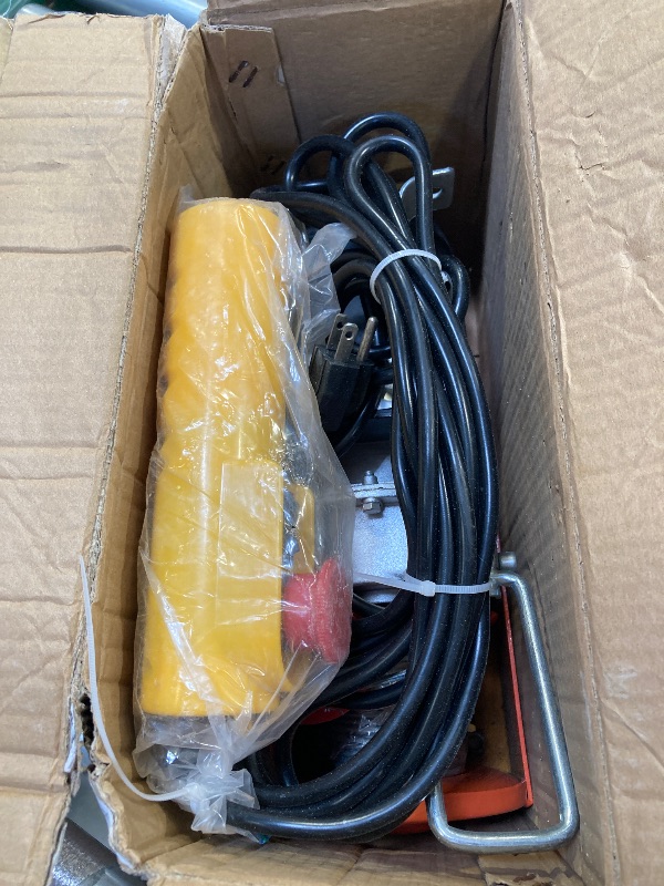 Photo 1 of  Electric Hoist, 1760lbs Garage Hoist, 110-volt Electric Hoist Winch 40ft Single Cable Lifting Height & Pure Copper Motor, for Garage Warehouse Factory