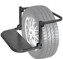 Photo 1 of IZTOSS Universal Portable Folding Tire Step for Pickup SUV Big Truck Tire Mounted Auto Step Dually Sturdy Climber Step Max 9.05"-11.02" Tire Width Adjustable Height and Width Maximum Load of 330 lbs