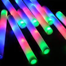 Photo 1 of 200PCS Foam Glow Sticks LED Light Sticks, Glow Sticks Party Pack for Wedding, Raves, Concert, Party, Christmas Supplies