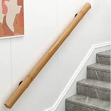 Photo 1 of Jun Fanwei 4.5 Ft Wooden Stair Steps Hand Rail Wall Mount New
