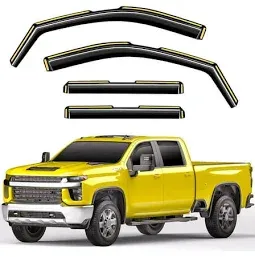 Photo 1 of In-channel Window Rain Guards Fit for Chevy Silverado/GMC Sierra 2500hd/3500hd 2020-2025 Crew Cab