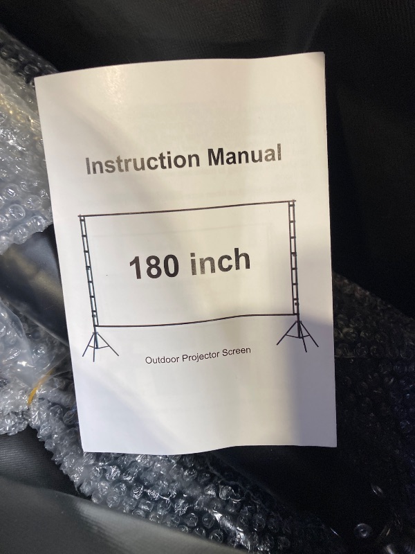 Photo 1 of Portable Indoor/Outdoor 180" Theater Projection Screen,