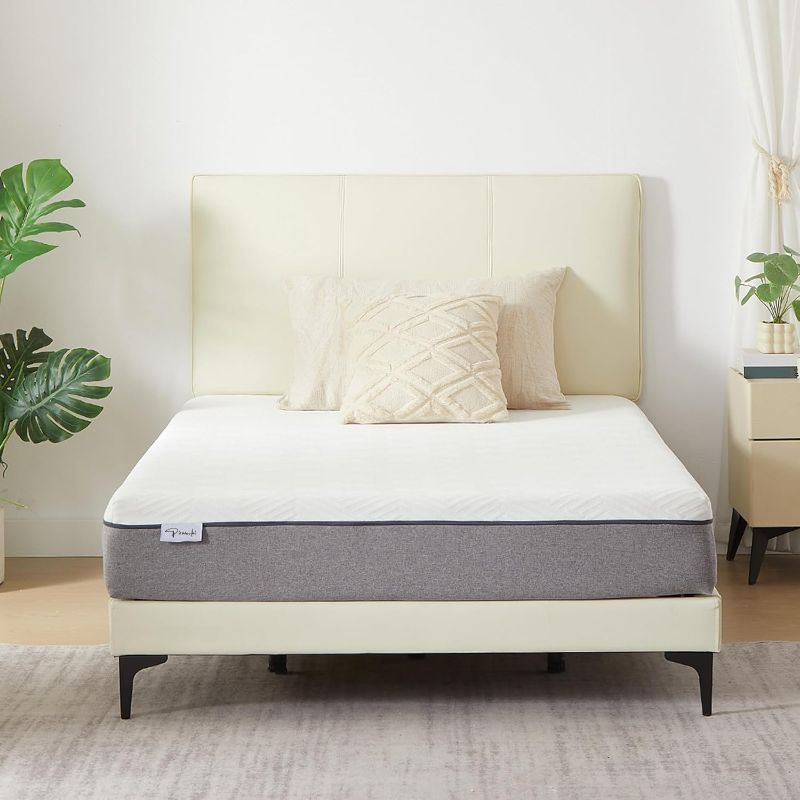 Photo 1 of Full Mattress, 6 Inch Memory Foam Full Size Mattress in a Box with Washable Removable Cover, Soft and Comfortable, Pressure Relief, Medium Firmness