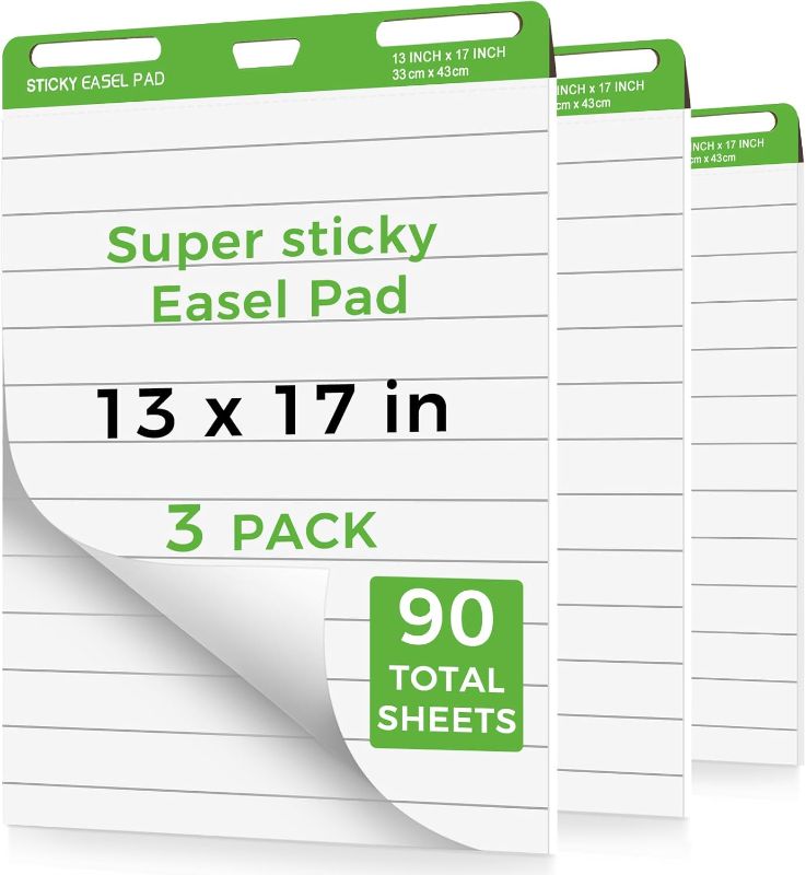 Photo 1 of 3 PACK (13"x17" ) STICKEY EASEL PAD 