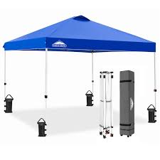 Photo 1 of 10x10 Outdoor Pop up Straight Leg Canopy blue 
