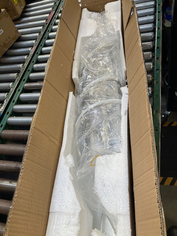 Photo 1 of LED spiral chandelier or pendant light fixture.