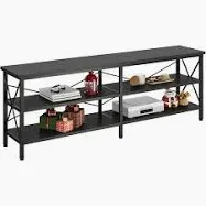 Photo 1 of ABOXOO 70" Black TV Stand 