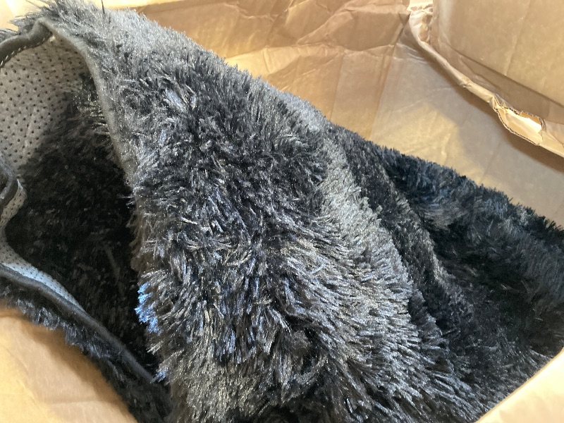 Photo 1 of Solid Shaggy Rug 8X10ft Modern Area Rug Carpet for Bed Room Soft Carpet Faux Fur Black