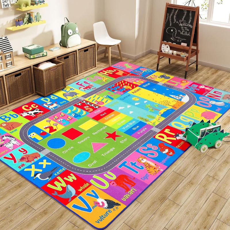Photo 1 of HOMORE Kids Educational Rug Kids Collection Area Rug Classroom Playroom 7X10