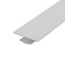 Photo 1 of Outwater Plastic H Channel Fits Material 1/4 Inch Thick White Styrene Divider Moulding 46 Inch Length (Pack of 2)