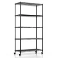 Photo 1 of 5 Tier Metal Shelving Unit Heavy Duty, 250 Lbs per Shelf, Adjustable Height for Home Garage Workshop, Black Finish