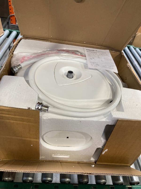 Photo 1 of Retractable Garden Hose Reel, 1/2 in 75+6Ft, Heavy Duty Wall Mounted Water Hose