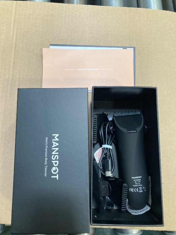 Photo 1 of MANSPOT Manscape Groin & Body Hair Trimmer for Men, Electric Ball Pubic Trimmer Shaver,Manscape Kit with 4 Guard,Replaceable Ceramic Blade Heads,Waterproof Wet/Dry Shaver,90 Minutes Shaving