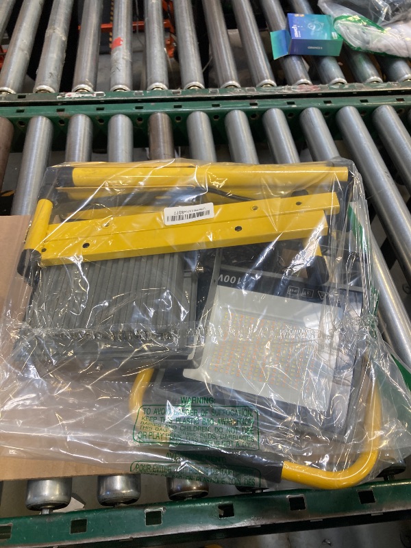 Photo 1 of 31000 Lumen LED Work Lights with Stand, Portable 3 Head Work Lights with Individual Switch (3000K/5000K/6500K Select) & 16.5FT Cord, IP66 Waterproof Foldable Tripod Stand Worklights for Outdoor Indoor