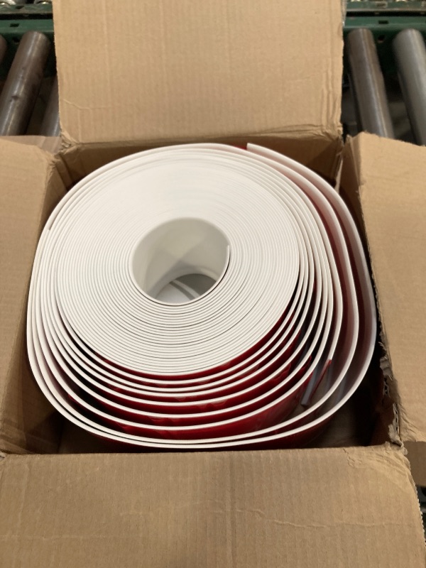 Photo 1 of Duzzy Flexible Baseboard Molding Trim, 4 Inch(W) x 60 Feet(L) Peel and Stick Rubber Wall Trim Molding, Self-Adhesive Vinyl Wall Base Cove Base