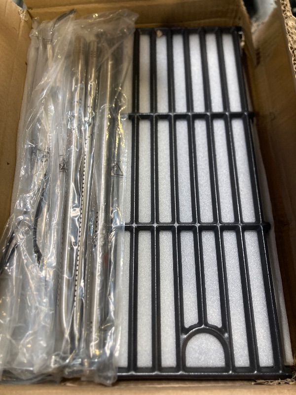 Photo 1 of BBQration Grill Parts for Charbroil Performance 4-Burner 463352521 463354021 463365021 463365522 463366022, 17 inch Cooking Grate, Burner and Heat Plate for Charbroil Grill Replacement Parts 463351221