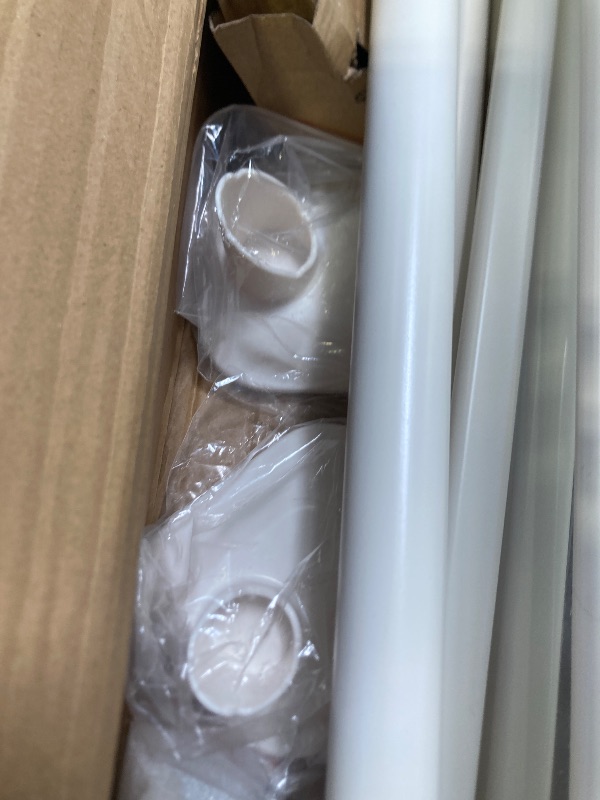 Photo 1 of 74" High Extra Tall Cat Gate,33.85-42" Wide Opening.Auto Closing and No Drilling Pressure Mount Design,Tall Dog Gates for Doorway, Stairs, House, Innovation Double Opening Pet Gate,Transparent,White

