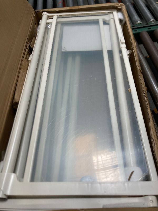 Photo 1 of 74" High Extra Tall Cat Gate,33.85-42" Wide Opening.Auto Closing and No Drilling Pressure Mount Design,Tall Dog Gates for Doorway, Stairs, House, Innovation Double Opening Pet Gate,Transparent,White
