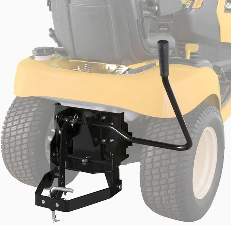Photo 1 of ELITEWILL Garden Tractor Sleeve Hitch Attachment Rear-Mount Fit for Husqvarna 585607901/ Craftsman T200 and T300 Series/Cub Cadet Riding Lawn Mower Tractors with 23" Or Larger Rear Tires
