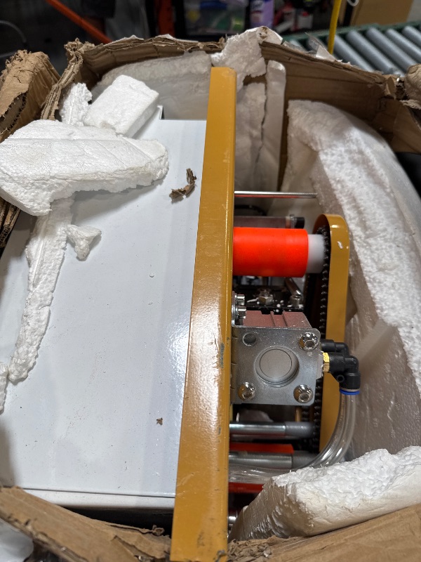 Photo 1 of ******FOR PARTS ONLY, NON FUNCTIONABLE Portable Woodworking Edge Banding Machine - Automatic Curve & Straight Edge Bander with Dual-Side Glue Application, Auto-Tape Cutting, Digital Temp Control, Adjustable Speed - 110V AC
