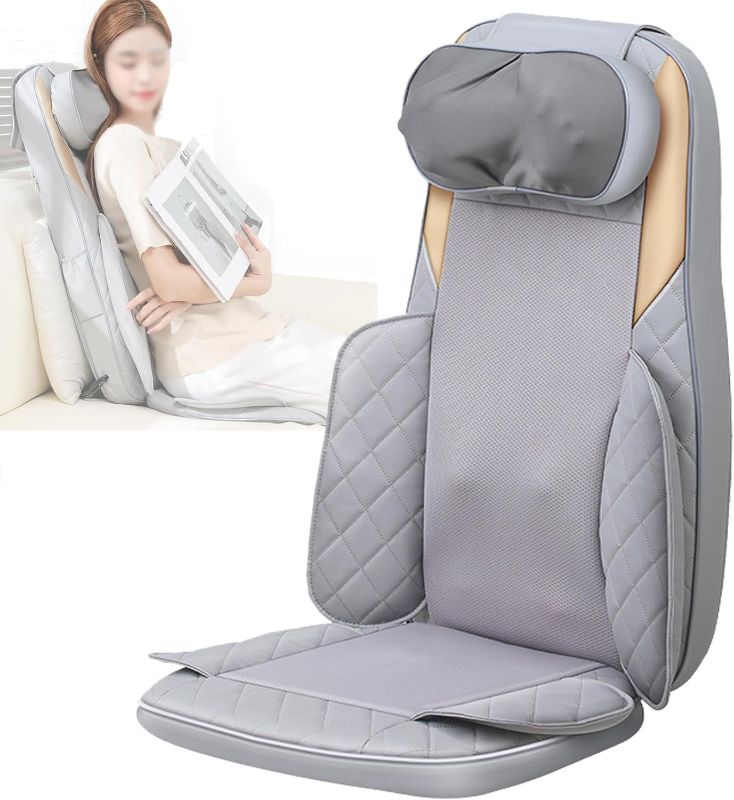 Photo 1 of Back Massager, Shiatsu Massage for Neck and Back, Constant Temperature Warming, 3 Level Intensity Adjustment, Height Adjustable Massage Head, Foldable
