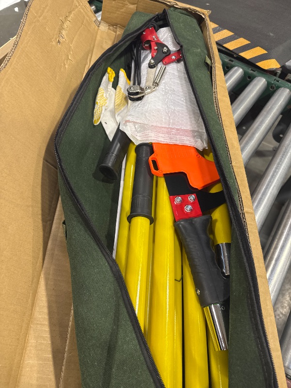 Photo 1 of Pole Saws for Tree Trimming, 7.3-27 ft Extendable Tree Trimmers Long Handle Pruner, Sharp Steel Blade and Scissors High Branches Trimming, Tree Pruner, Tree Saw
