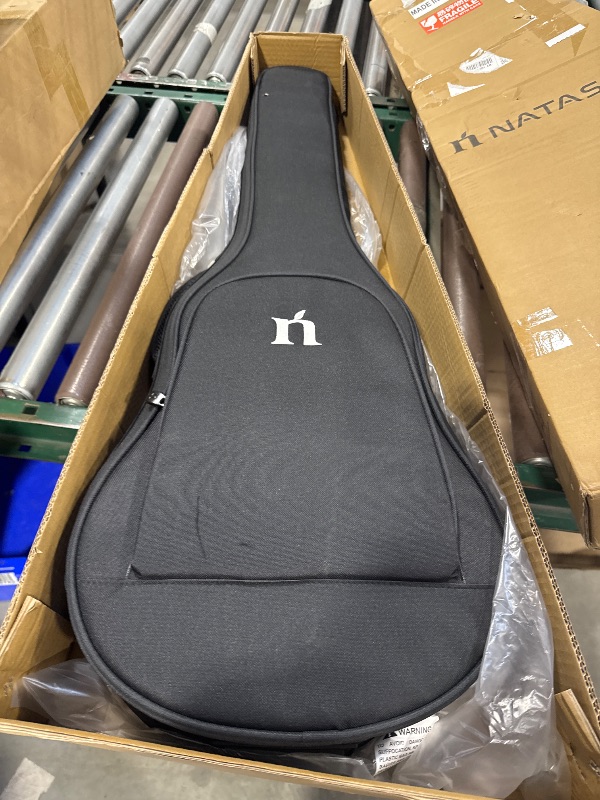 Photo 1 of Natasha Carbon Fiber Acoustic Guitar, 38-inch Steel-string Guitarra,Durable Thin 6-string Guitar for Beginners (Blue)

