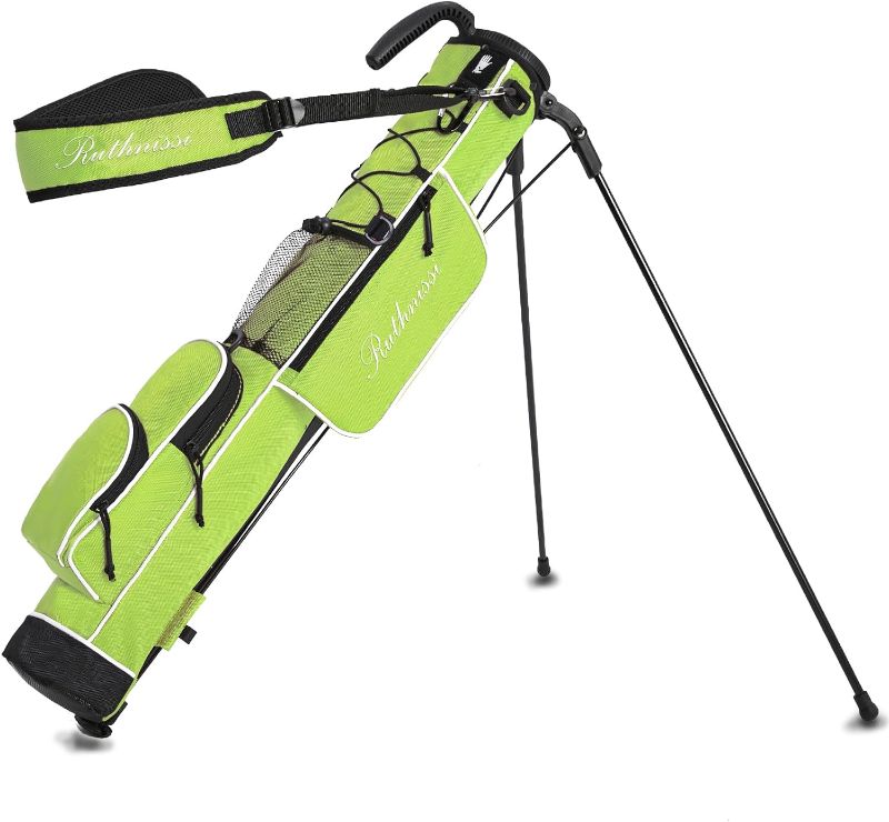Photo 1 of Golf Stand Bag, Lightweight Golf Easy Carry Bag with Padded Strap?Durable Pitch n Putt Golf Bag, Practice Ranger Sunday Golf Bag for Men&Women
